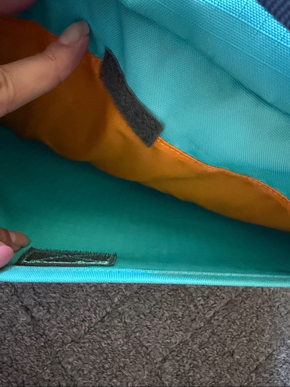 Vintage Patagonia Mini Mass Messenger Bag Blue Teal Purple Orange Colorblock
